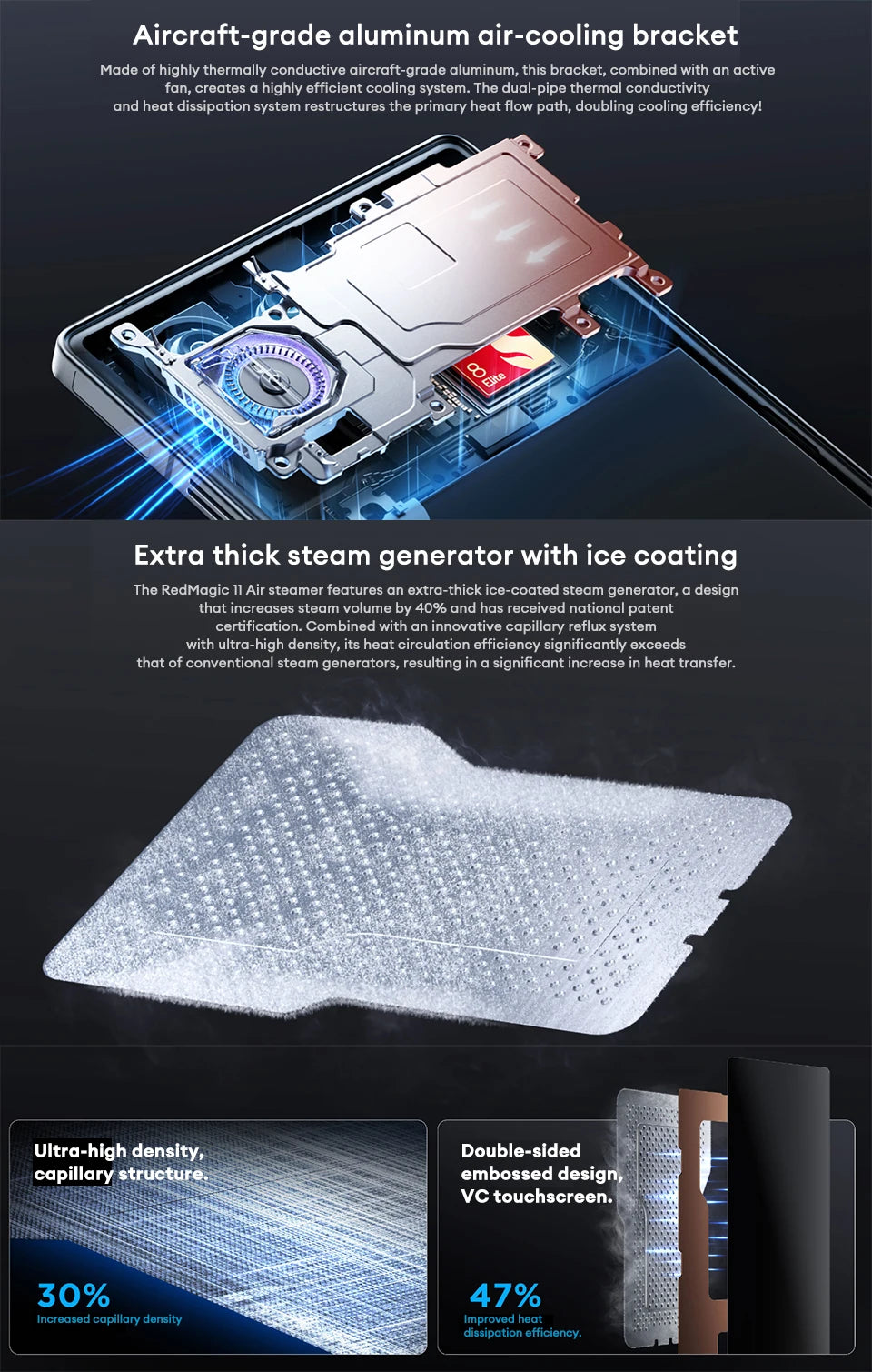 Global Version Redmagic 11 Air Snapdragon 8 Elite 6.85 1.5K Full Screen 2688*1216 144Hz 50MP Hurricane4.0 Active Cooling 7000mAh