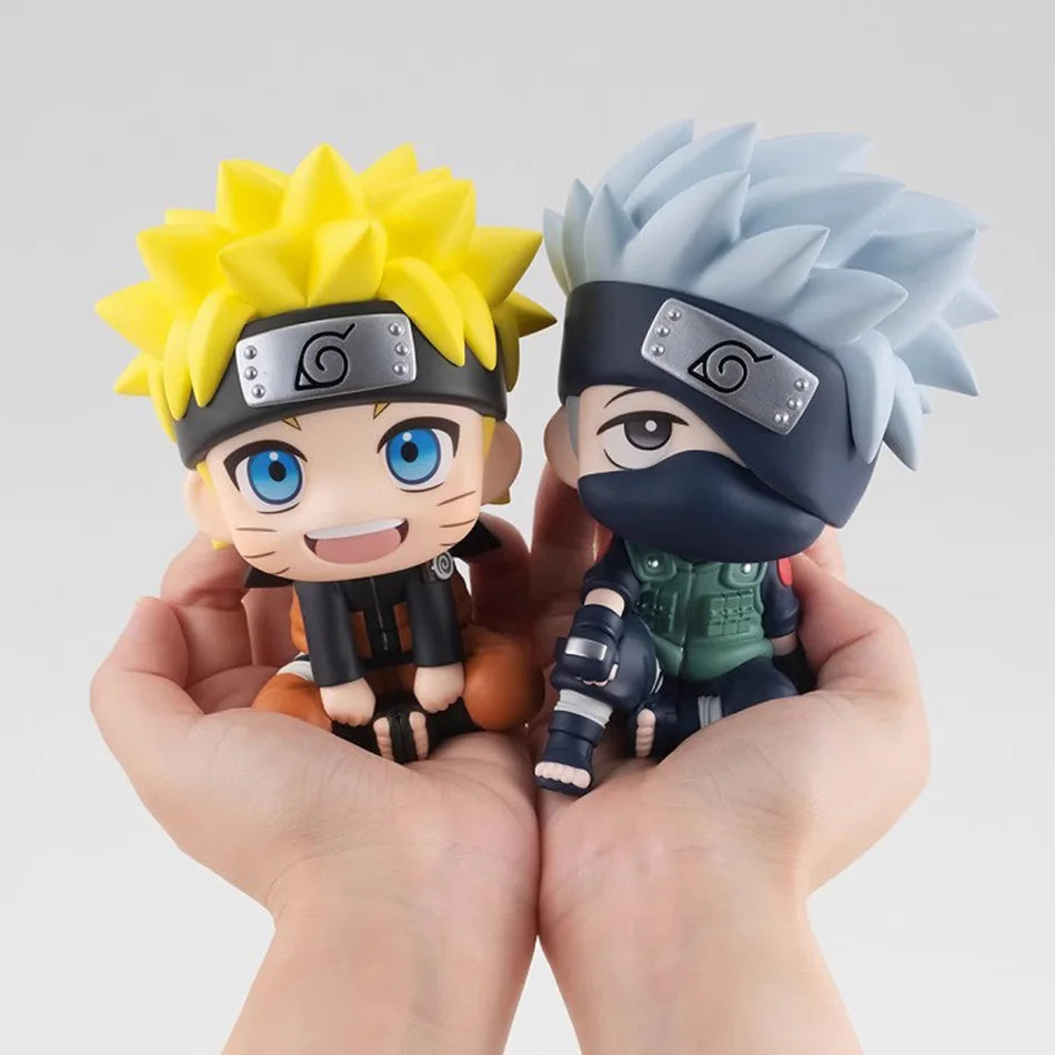 HOT Naruto Anime Figure Naruto Kakashi Action Figure Q Version Kawaii Sasuke Itachi Figurine Car Decoration Collection Model Toy