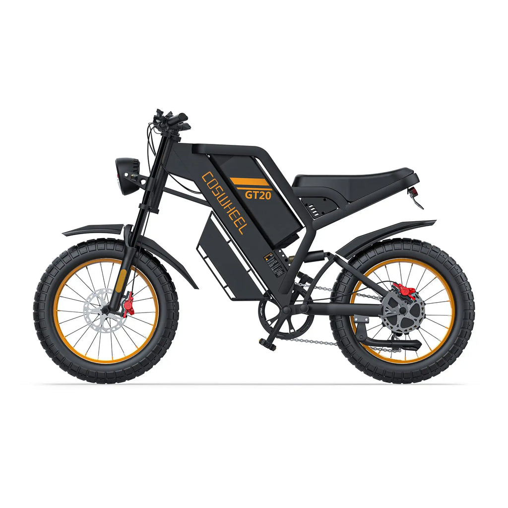 Electric Bike For Adult COSWHELL GT20 Pro 20x4.0" 3000W Dual Motor 48V 40AH Top 50Km/h 230Km Urban Off-Road Commuting E-Bike