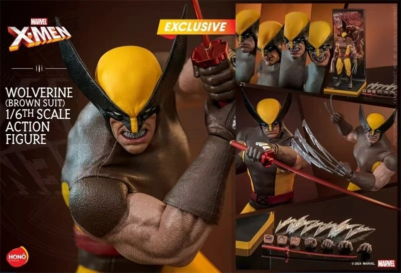 【MT】Hot Toys Marvel HS03 X-Men Wolverine (Brown Clothes) 1:6 Scale Action Figure Collection Toys