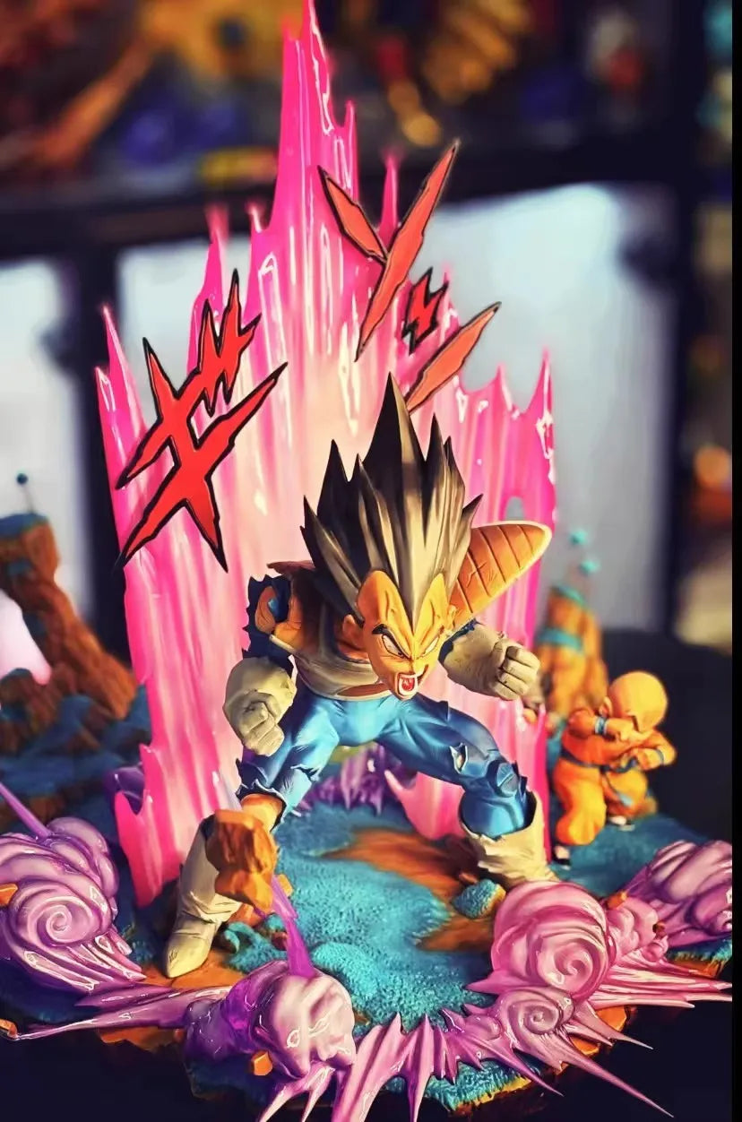 1/6 Dragon Ball Anime Figure Vegeta Fast Break Perimeter Resin Model Statue Desktop Decoration Ornaments Kids Christmas Gift Toy