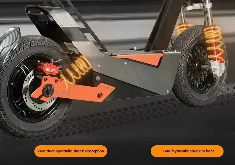 Trending F8 Fast Speed 80-90MPH 120-140KMH Electric Scooter 72V 15000W Racing Motor 180A Controller Powerful E Scooter Adults