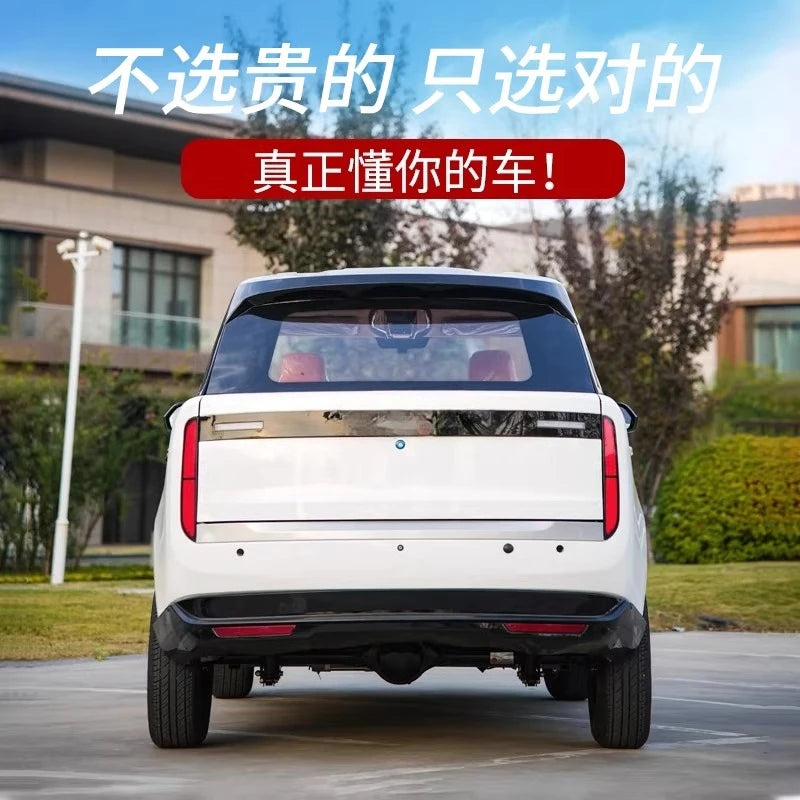 Laotou Le electric four-wheeler scooter new energy oil and electricity dual-purpose car small four-wheel battery car