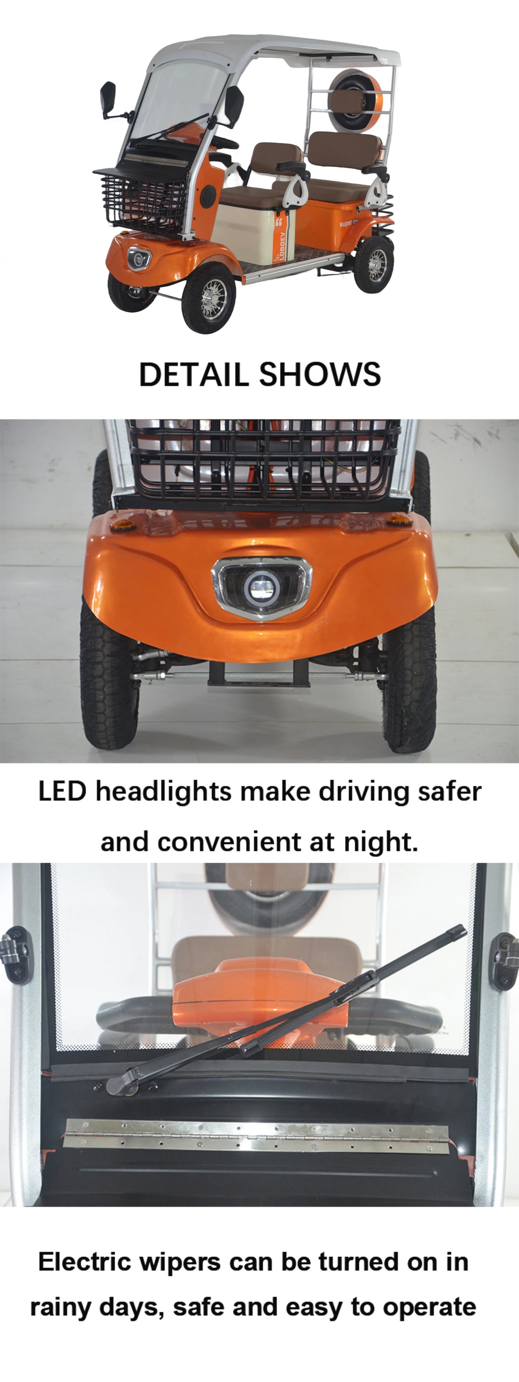 Cheap HOT-SELLING Adult Electric Scooter Electric 4 Wheel  High Quality Electric Motorcycle 4 Wheels Golf Cart