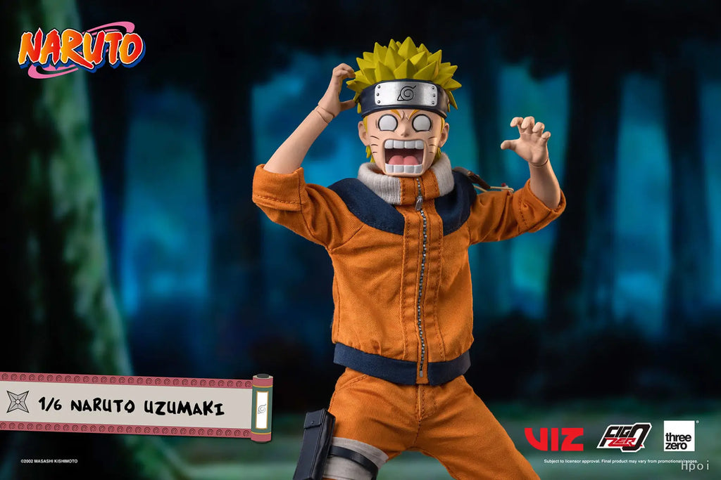 Threezero Genuine FigZero Series Naruto Uzumaki Kakashi Hatake Uchiha Sasuke Japanese Anime 1/6 Scale Action Figures Model Toys