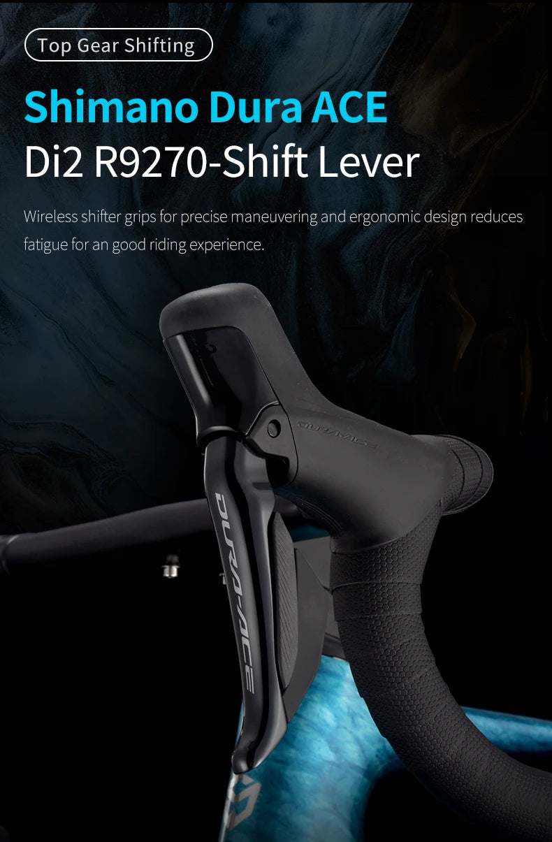 SAVA AEROX SLR9 Full Carbon Fiber Electronic Shift Road Bike with SHIMAN0 Di2 9270 Kit CP-BORA WTO B45 Rims