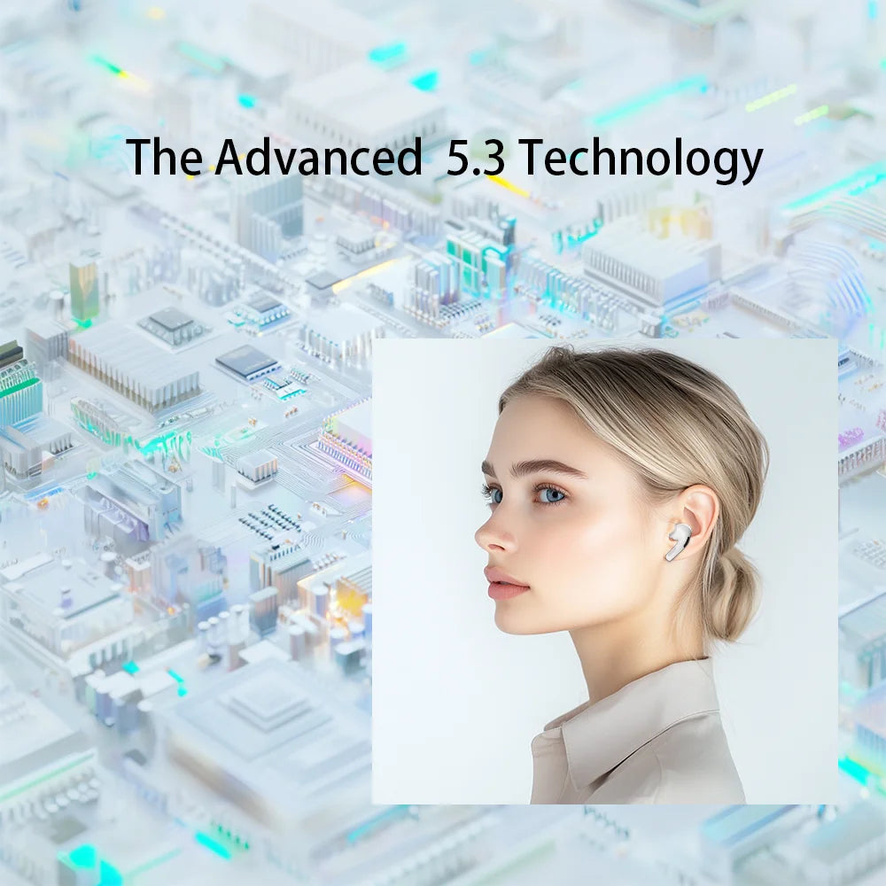 PRO 3 wireless Bluetooth earphones with heart rate monitoring, ANC noise cancelling microphone earbuds, stereo audio compatible