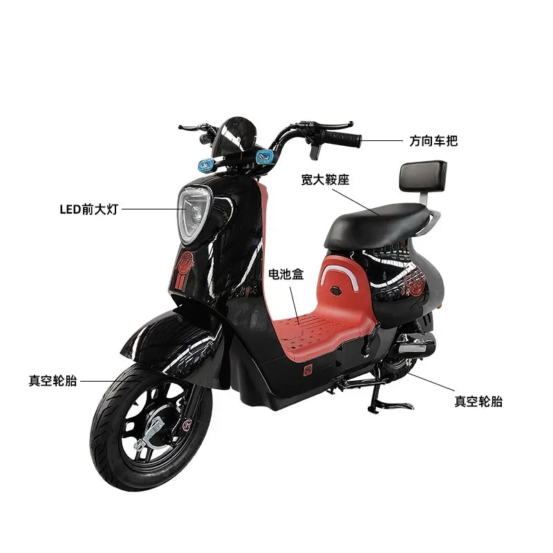 Electric City Bicycle 48V Electric Scooter Two wheeled Electric Motorcycle