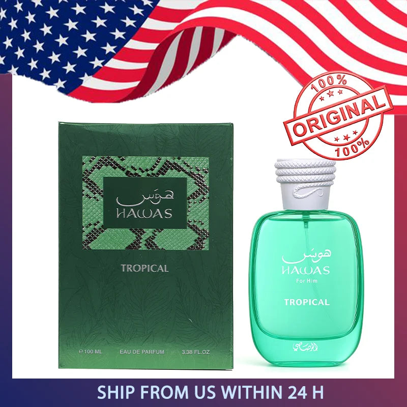 RASASI Hawas Tropical Eau De Parfum Spray for Men 3.4 Ounce