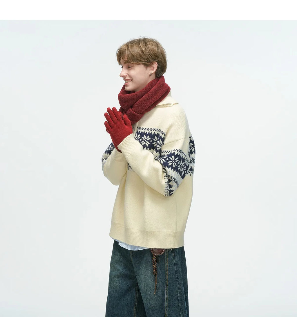 Fur Collar Pullovers Anime Mens Plaid Checkered Pattern Traditional Classic Autumn Winter Business Office School Preppy Style OL