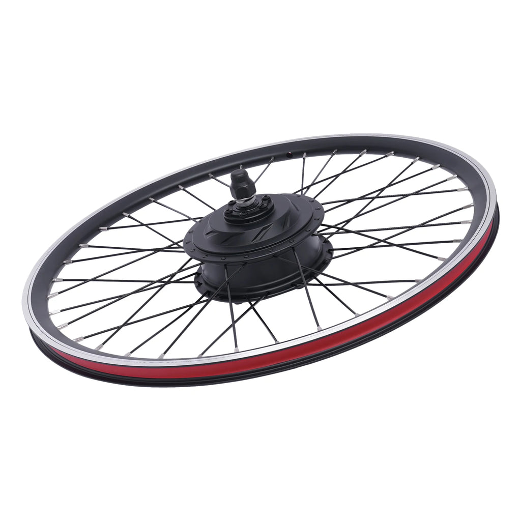 36V 500W Electric Bike Conversion Kit with LCD Display PAS Brake Levers Complete E-Bike Kit for 27.5"/700C Front Wheel