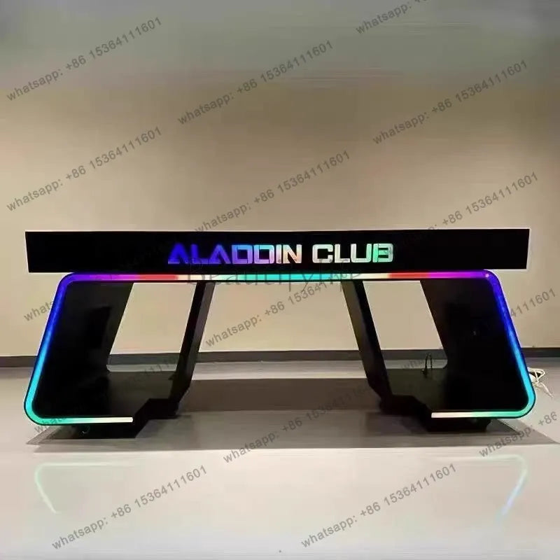 yj9 KTV bar DJ table DJing table Slow shake bar Voice-activated LED light-emitting disc player shelf can be moved