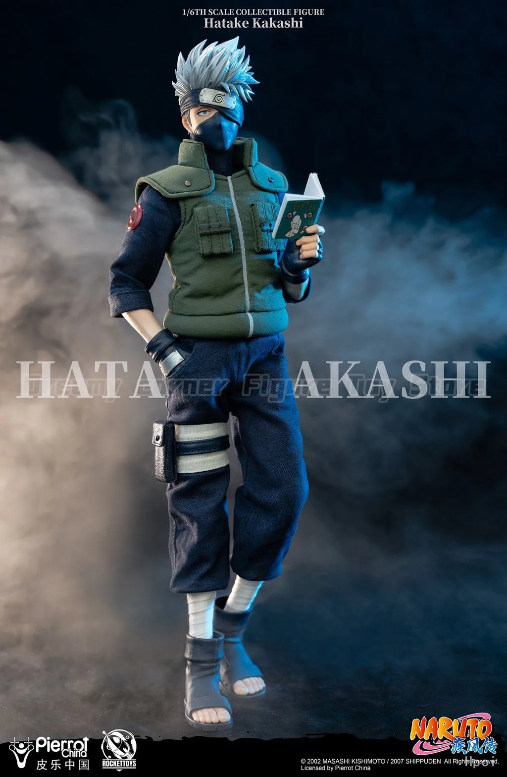 【In Stock】RocketToys ROC-004 NARUTO Shippuden Hatake Kakashi 1/6 Action Figure