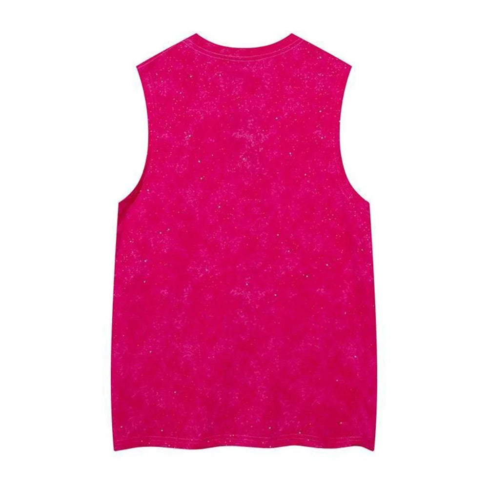 Men Vest Shiny Night Sky Casual Tank Top Nightclub Streetwear Fashion Stage Performances Niche Cross Top Men'S Clothing 2025 New