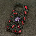 Naruto peripheral Sasuke Sharingan Itachiiiphone16proamx mobile phone case animation handmade luminous Sasuke mobile phone case