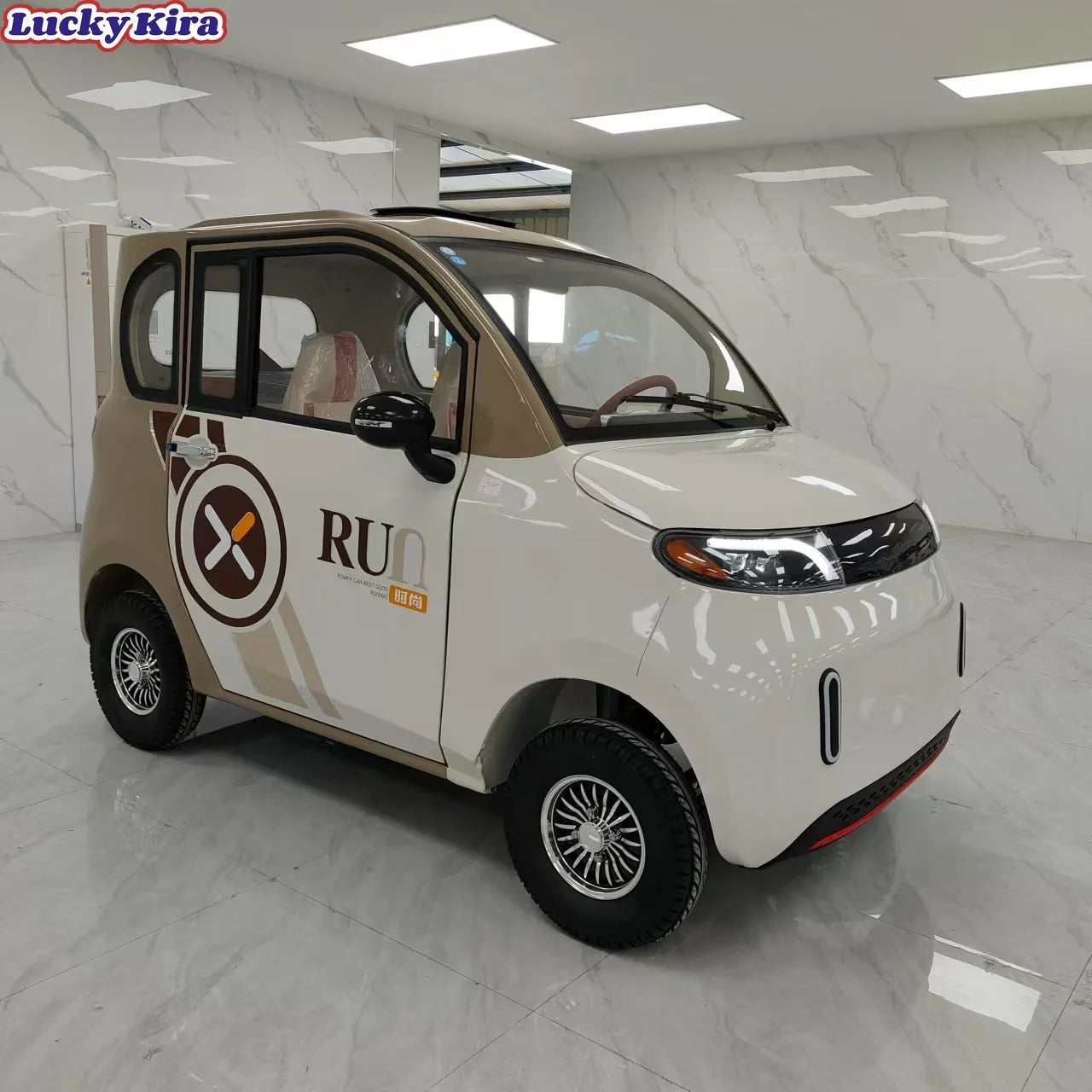 LUKY,,Cheap CE Quality 1000W Without Driving License Electric Small Car 72v Mini 4 Wheels Electric Vehicle Color Customized for