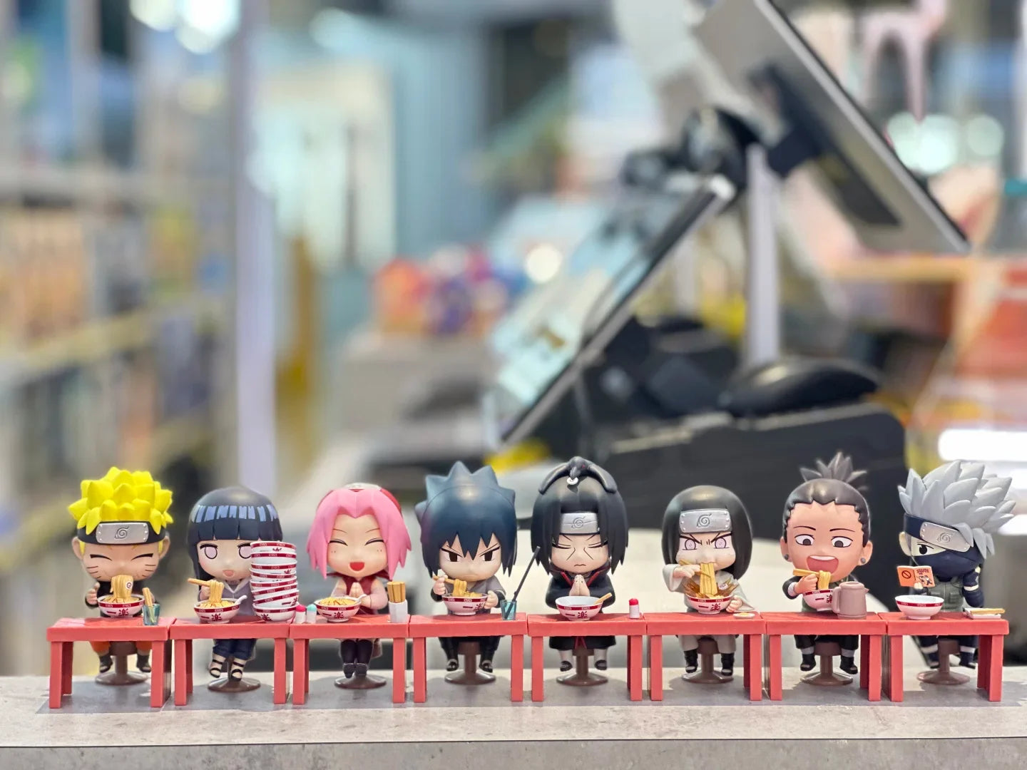 New In Stock Genuine Bandai Naruto Breeze Ramen Lamian Noodles Theme Blind Box Handmade Ornament  Gift Naruto Sasuke Model Toys