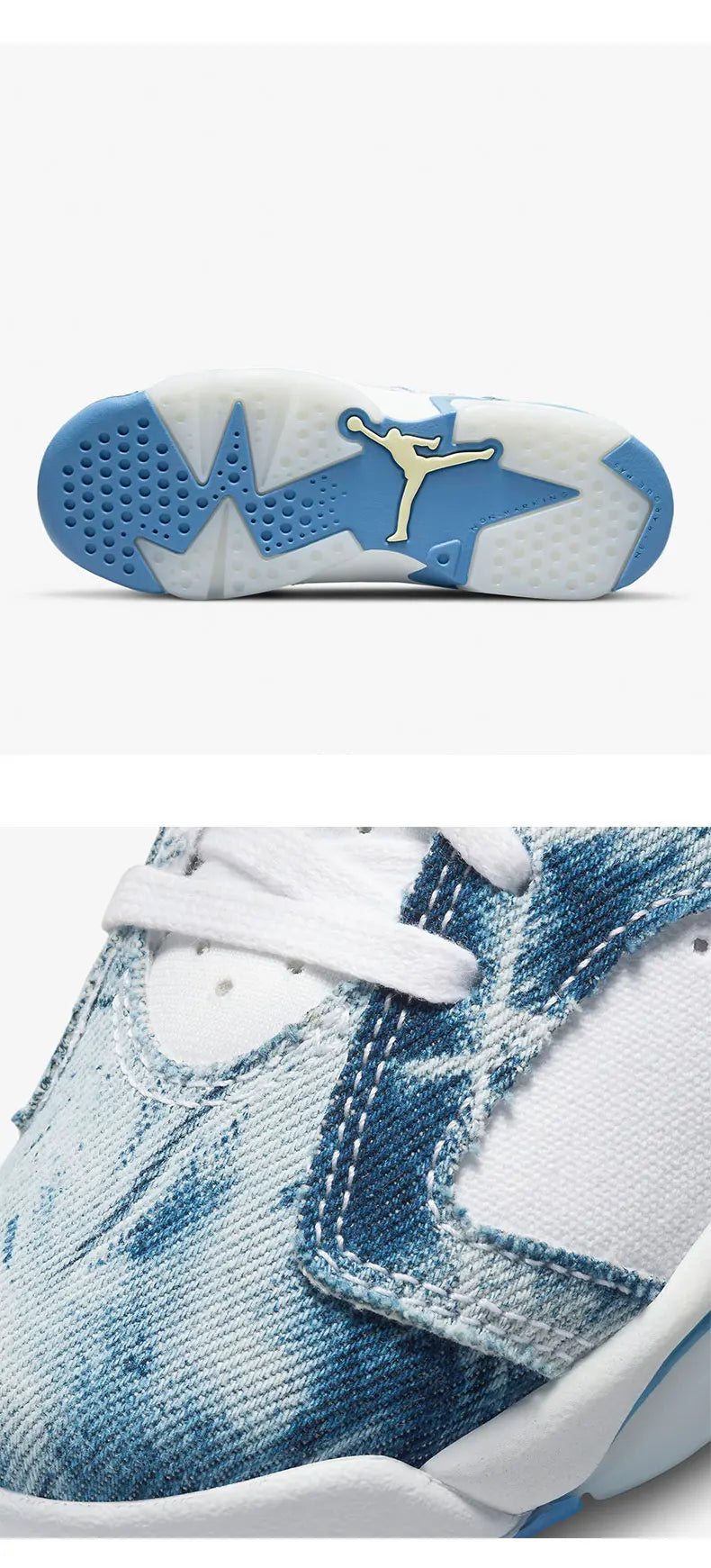 Nike genuine Air Jordan 6 AJ6 women's GS big children's basketball shoes DM9045-100
