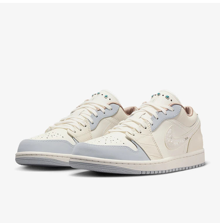 Nike genuine Air Jordan 1 Low Women's Durable Sports Shoes IH7323-100