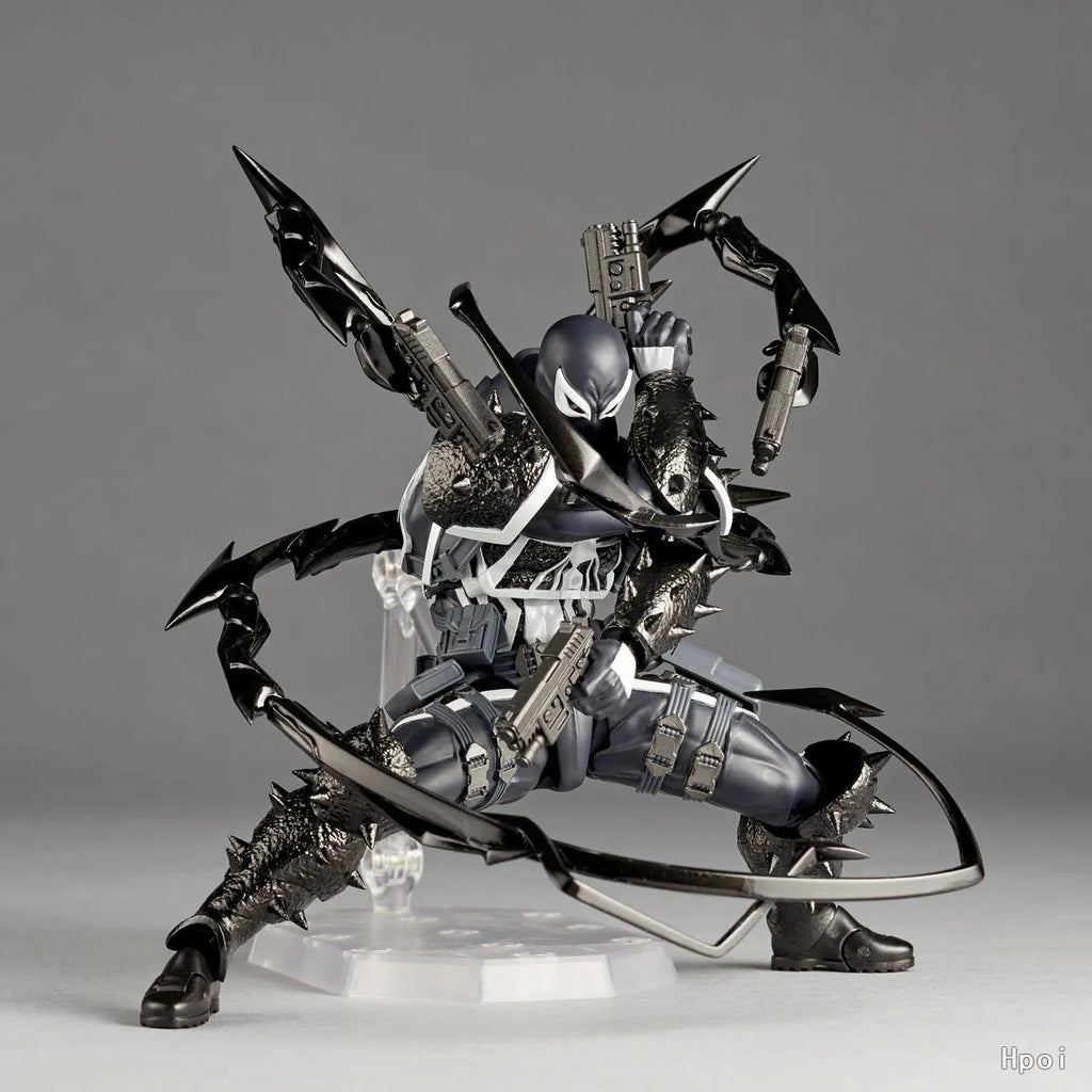 KAIYODO Original Authentic [Evoltech] Amazing Yamaguchi MARVEL  · Agent Venom VENOM/ CARNAGE Mobile Doll Model Handmade Toy Gift