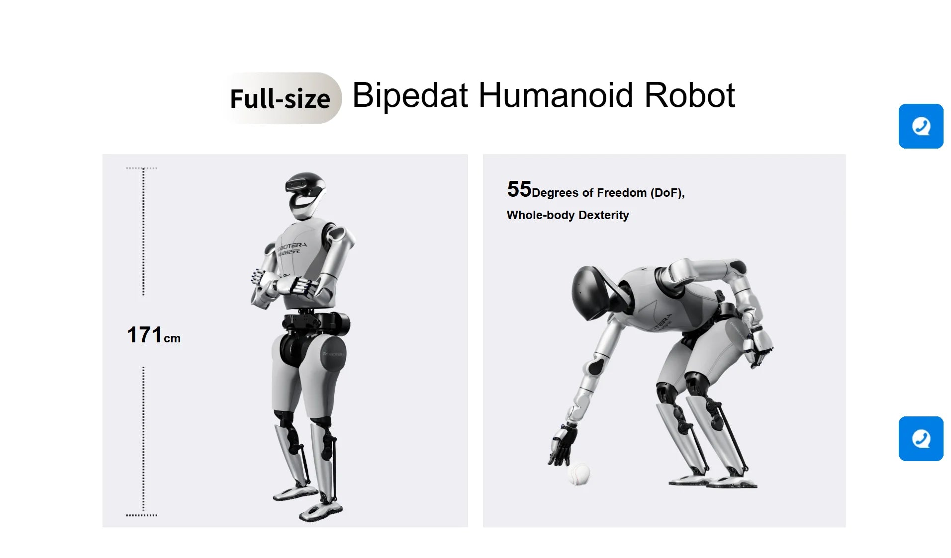 ROBOTERA L7 Full-size Bipedat Humanoid Robot