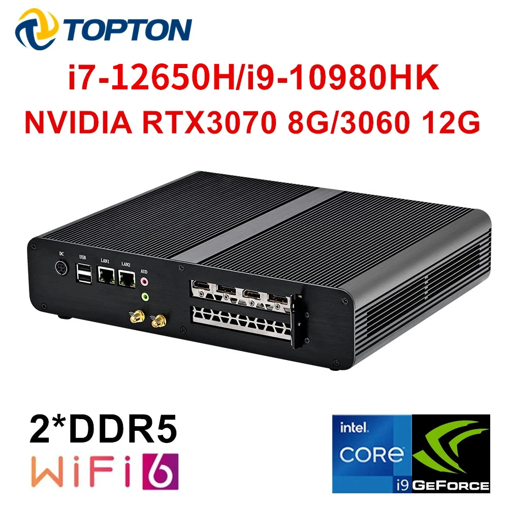 I9-10980HK Mini PC Gamer I7 12650H Discrete Graphic NVI-DIA RTX 4060 3060 RTX3070 Dual Lan Win11 Desktop Gaming Computer WiFi6