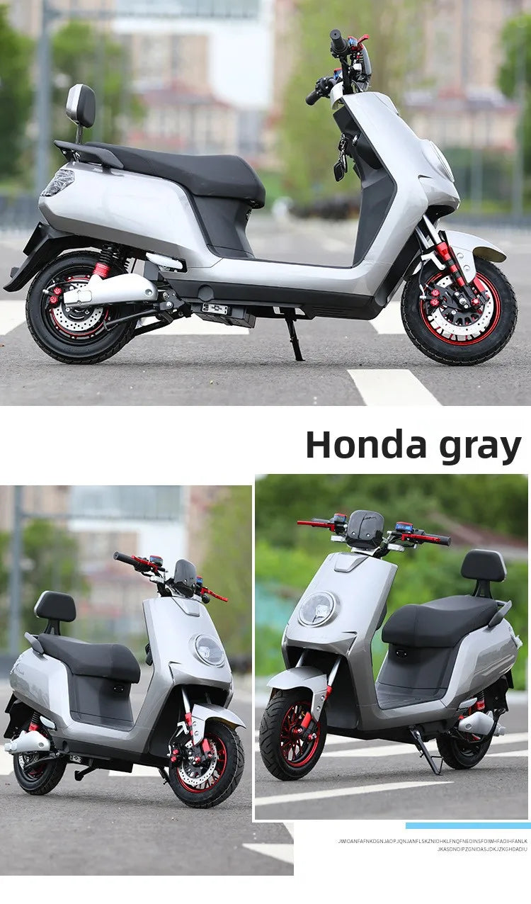 72V Adult Electric Motorcycle Long-Distance Takeaway Pedal Vehicle with Brushless Motor Big Bull Climbing