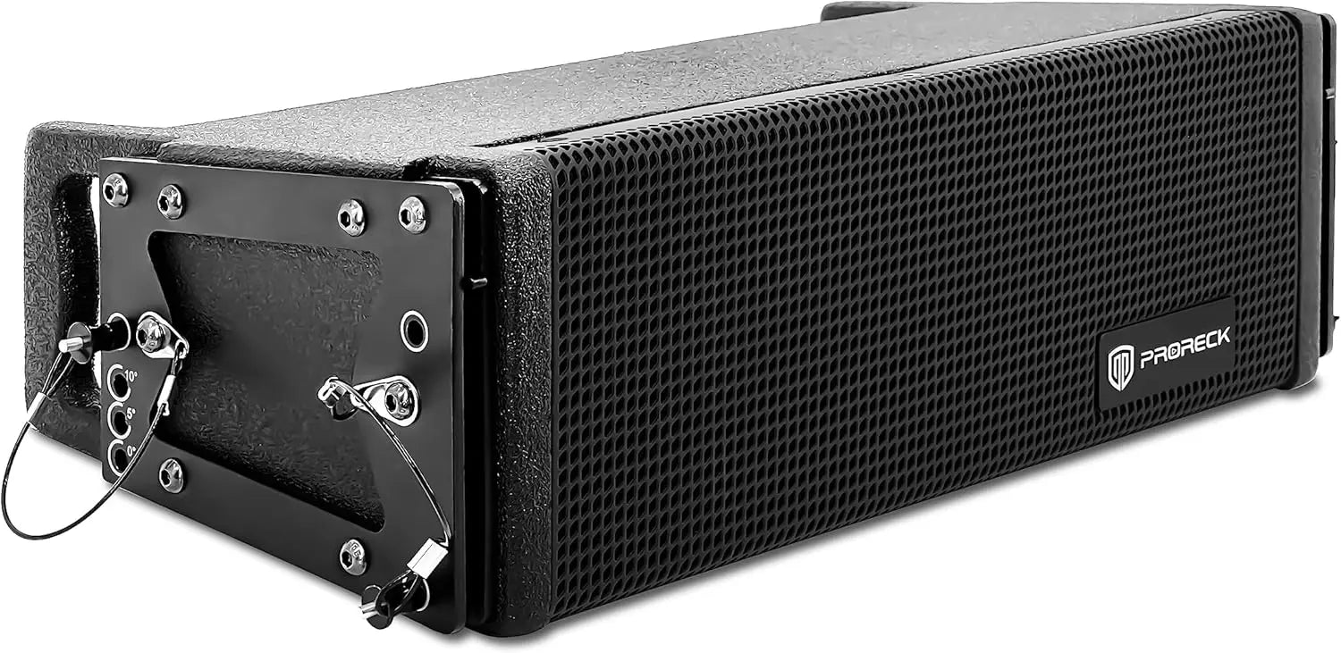 PRORECK Concert Set 6000W PA: dual 4" line arrays & 12" Active subs. Bluetooth, DSP. Perfect for concerts/large events.