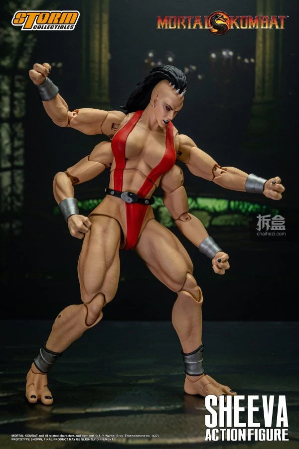 Storm Toys Genuine Mortal Kombat Series Sheeva Shao Kahn Fighting Game Collection Standard Version 1/12 Action Figures Model Toy