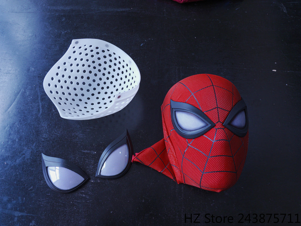 Full Head PS4 Spider-Man Mask with A Pairs of Eyes playstation 4 spider-man Game Restoration Handmade Silk Screen Printing