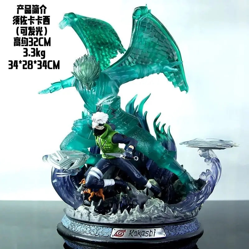 Naruto Anime Figurines Gk Susanoo Uchiha Madara Sasuke Hatake Kakashi Kurama Model Anime Collection Holiday Gift Children Toys