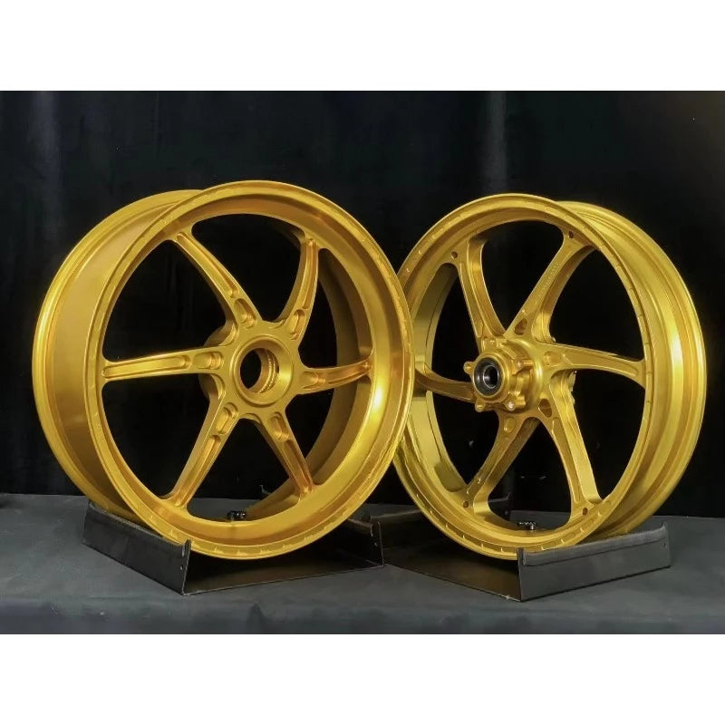 Custom Forged 17 Inch Anodized Aluminum Motorcycle Rims - For Multistrada V4