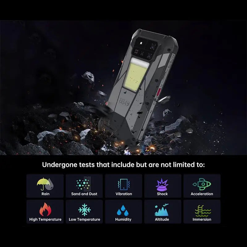 Unihertz Tank 4 pro Projector Rugged Phone 18GB+1TB/16GB+512GB Night Vision 6.73'' Dimensity 8300 11600mAh NFC 5G Snartphone