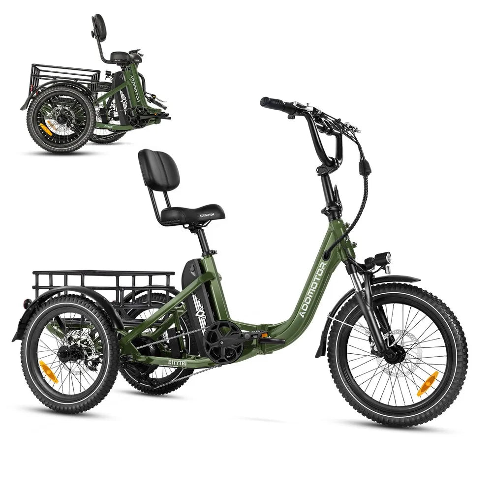 -310 Folding 3Wheel E-bike Electric Trike 750W 20Ah 90MI Adult