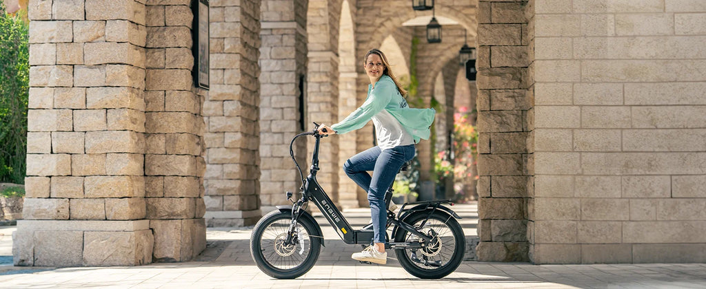 ENGWE L20 3.0 Full Suspension E-Bike, 1500W 48V 15Ah 60Miles, Smart GPS Anti-Theft, 28MPH Foldable Commuter Ebike