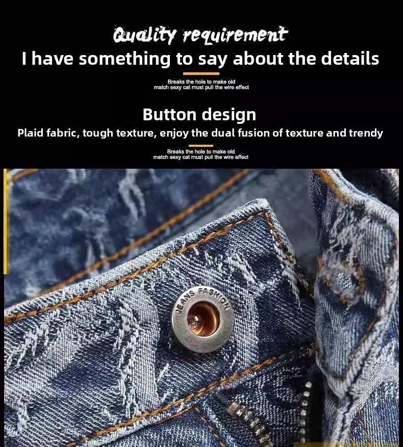 Dragon Embroidered Pants Men's Denim Shorts Men's Summer Thin Overalls 2025 New Designer Five-point Jeans Y2k Clothes Man