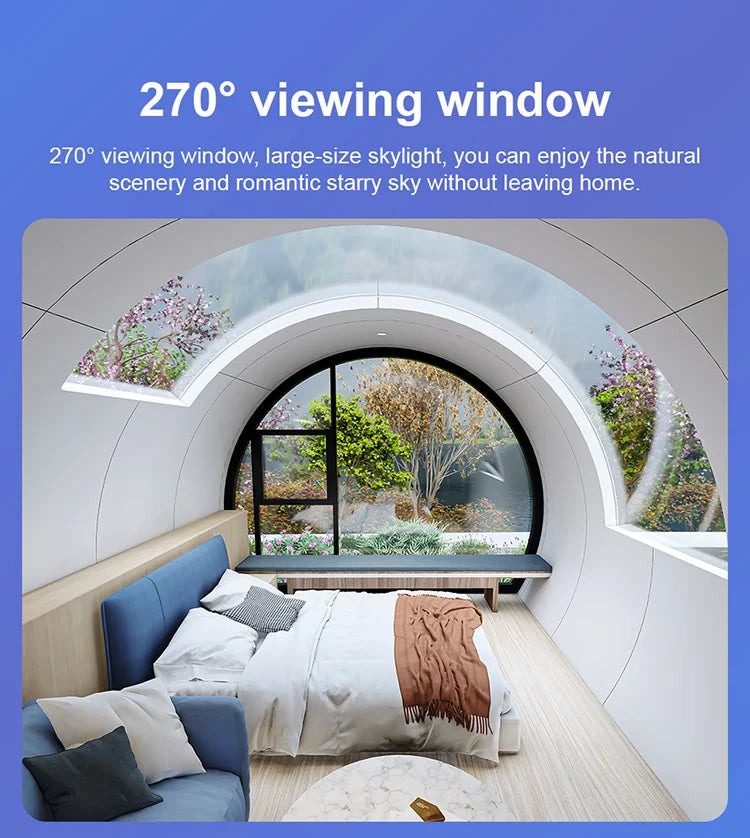 Prefab Detachable Container House Sleep Tiny Outdoor Garden Office Pods Steel Material Villa for Holiday Village