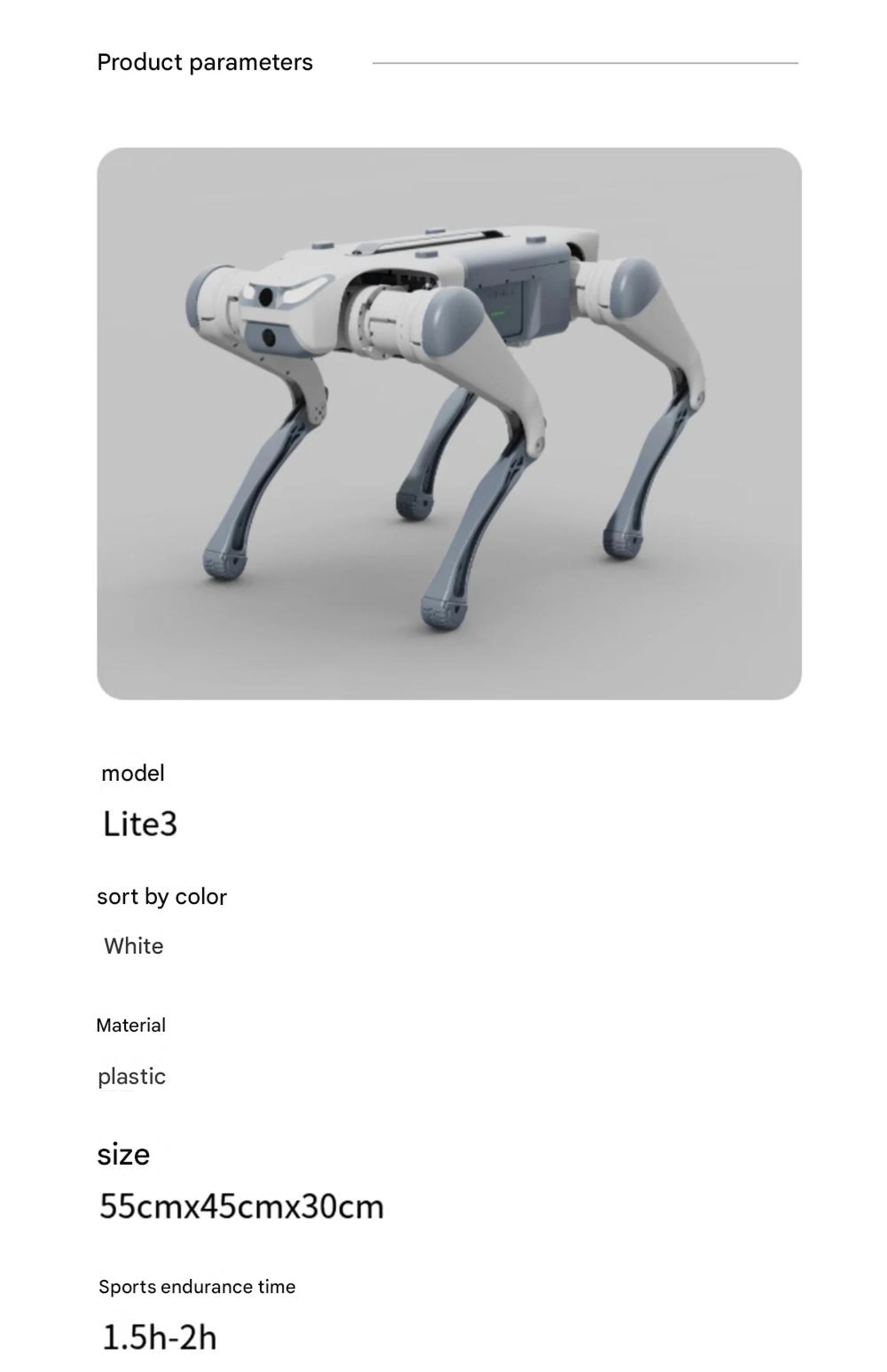 Intelligent quadruped bionic robot DEEPRobotics Jueying Lite3