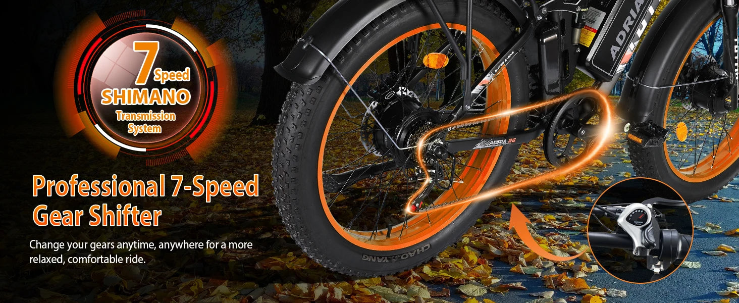 26 Dual Motor Electric Bike for Adults, 5000W Peak 210NM 40-46MPH Fast E-Bike, 52V 25AH Motorcycle, 32-90 Miles, 26