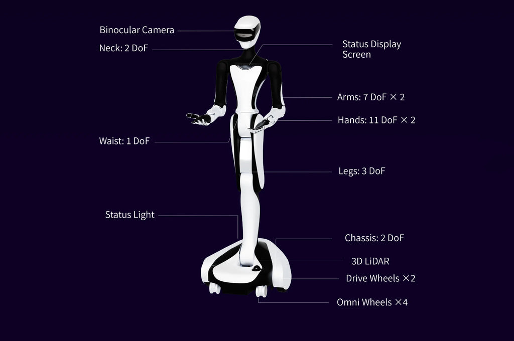 Wheeled Humanoid Robot,ROBOTERA Q5