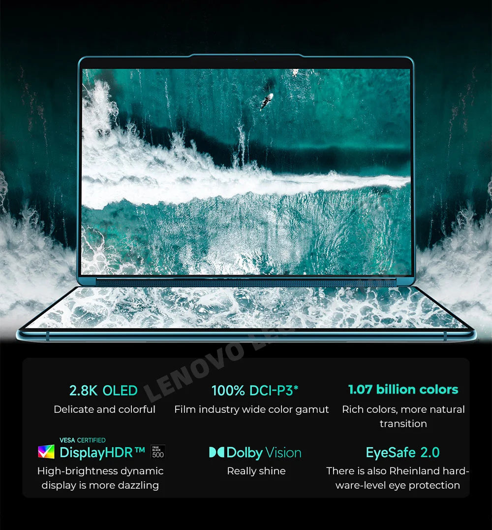 Lenovo YOGA Book 9i Laptop 13th Generation Core i7-1355U 16G 1T Intel Evo Platform 13.3-Inch 2.8K OLED Dual-screen Notebook