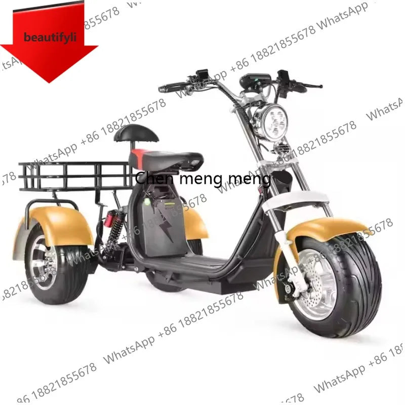 D185 Clark is hot selling Adult Three Wheel Bicycle Lithium Battery Tricycle 3 Wheel Electric  Citycoco