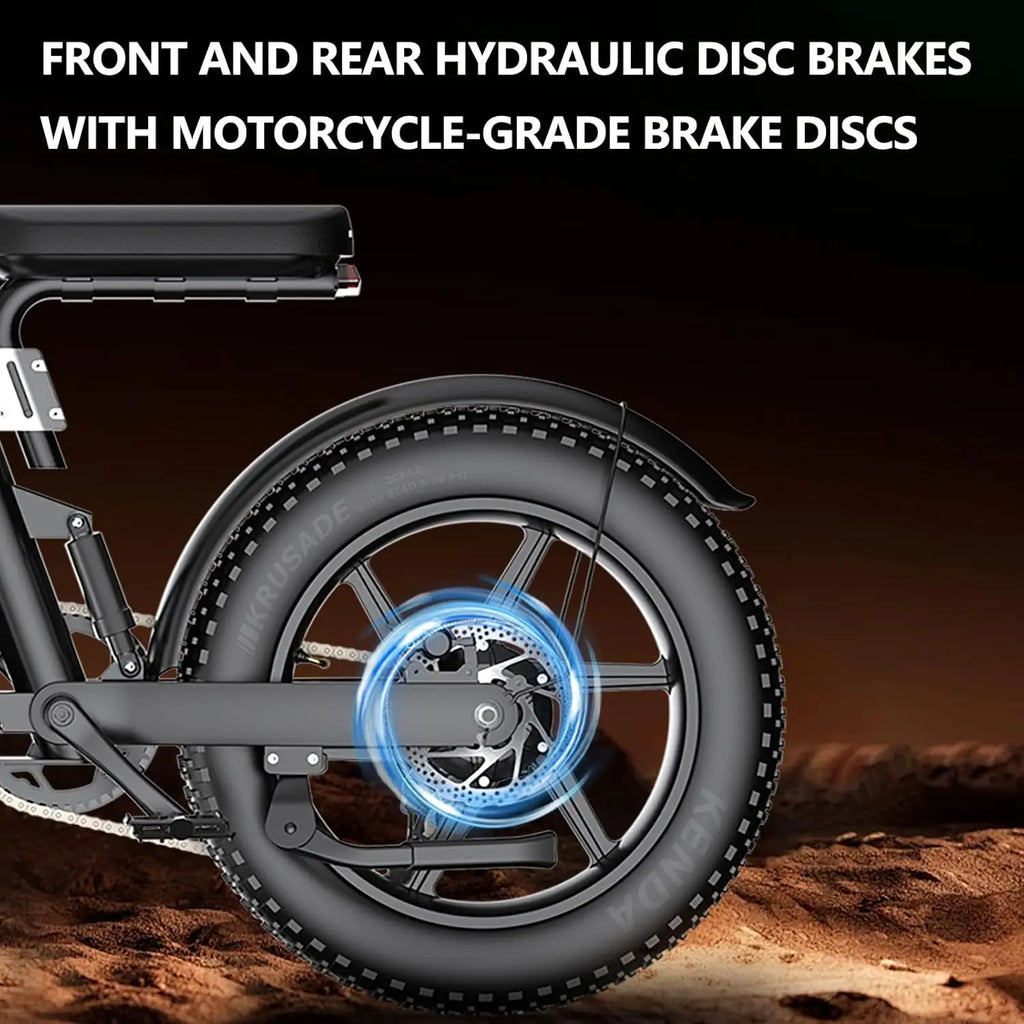 FREEGO Electric Bike for Adults 2100W Peak 40Ah Dual Battery  37MPH Off Road Fat Tire Electric Motorcycle with Full Suspension