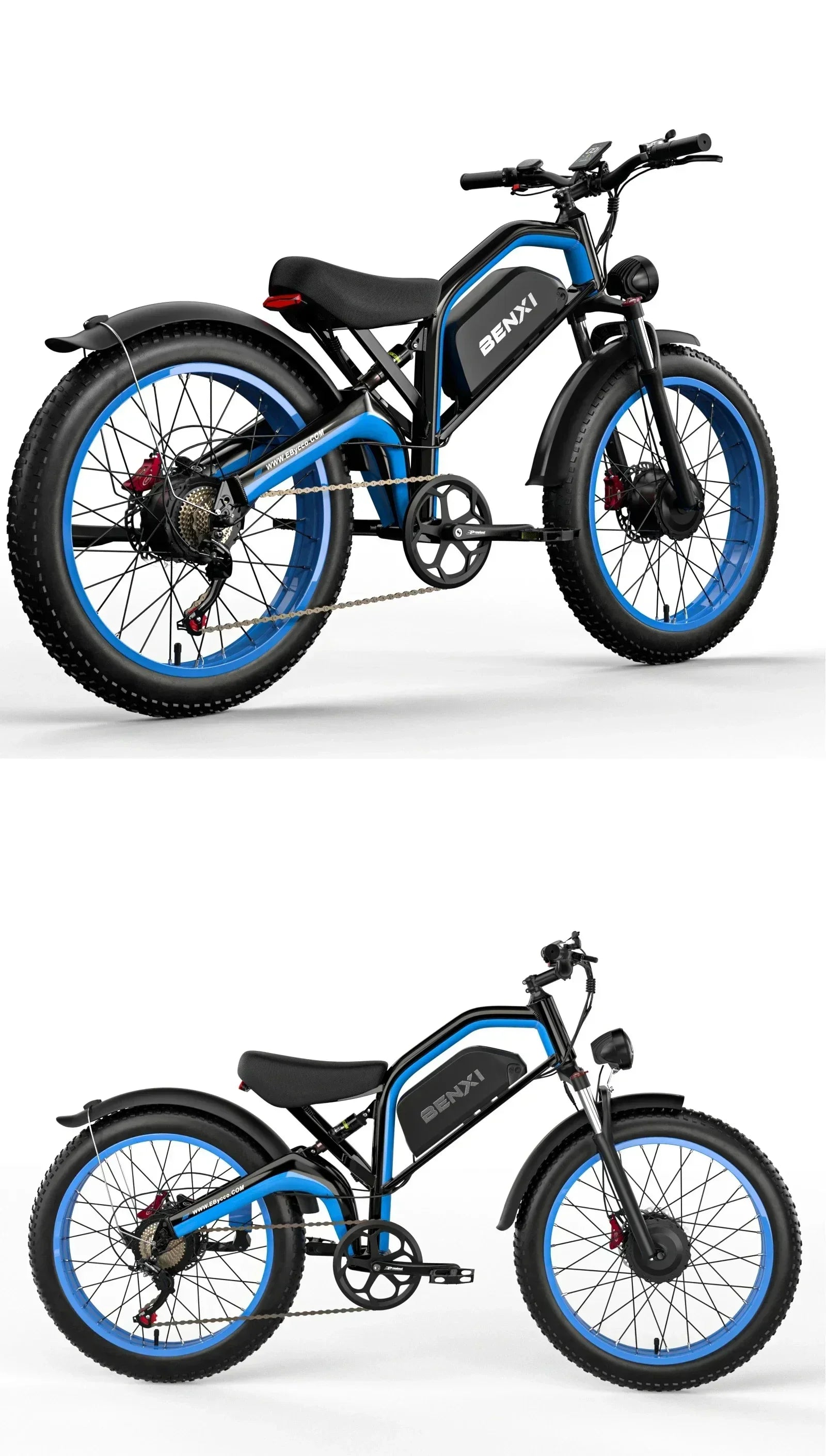 Electric bicycle 4000w motor 52v32ah battery 65km/h Electric bike 26 inch shock absorption mountain off-road mountain E-bike