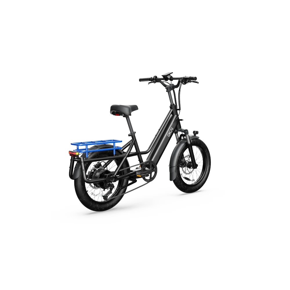 Multifunctional EB70 Kargo Fitness Step-through e-Bike w/ up to 50 miles Max Operating Range and 20 MPH Max Speed-Black