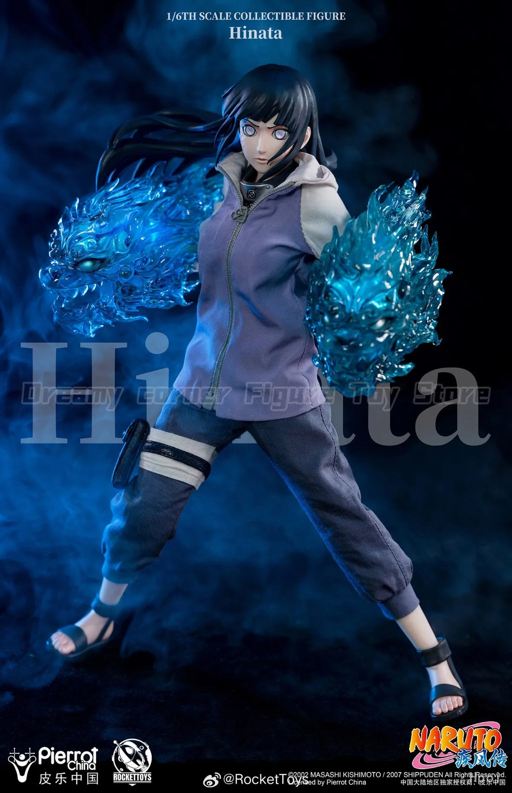【In Stock】RocketToys ROC-006 NARUTO Shippuden Hyuuga Hinata 1/6 Action Figure