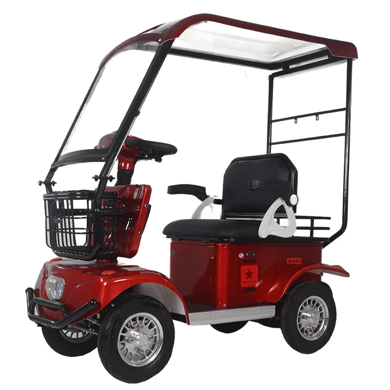 Factory Hot New Multi-seat Spacious 800w High-power Sightseeing Electric Golf Cart Electric Four-wheeler