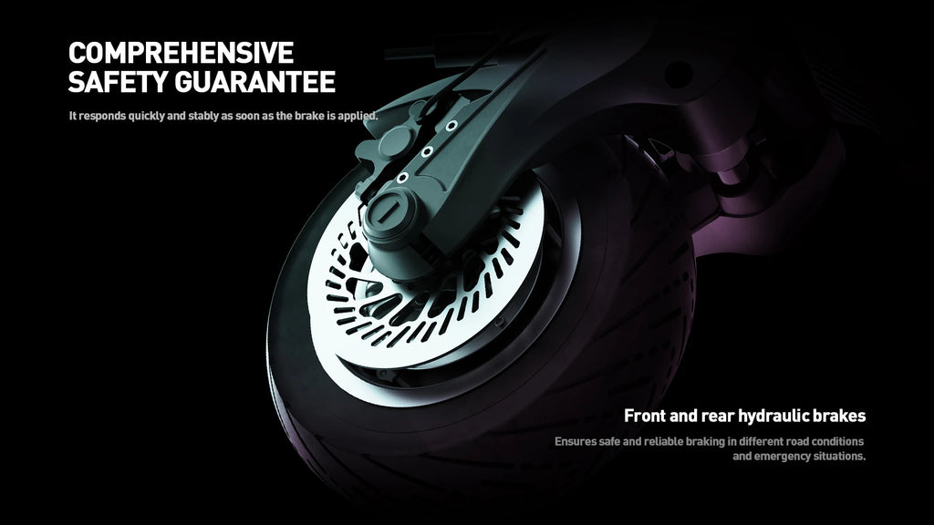 JOYOR E6-S 3200W Electric Scooter 60V 31.5Ah 50MPH 62Miles 11" Tire Dual Motor Hydraulic Foldable Adult NFC OffRoad US Warehouse