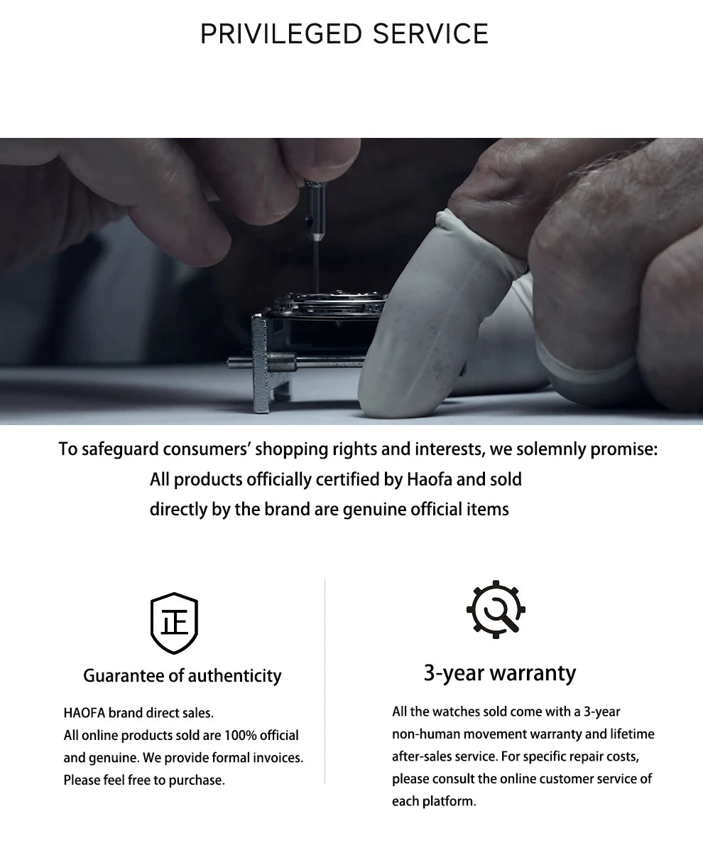 Haofa Automatic Flying Tourbillon Men's Luxury Watch Ceramic Case Skeleton Mechanical Sapphire Man Watch Business 1901-2
