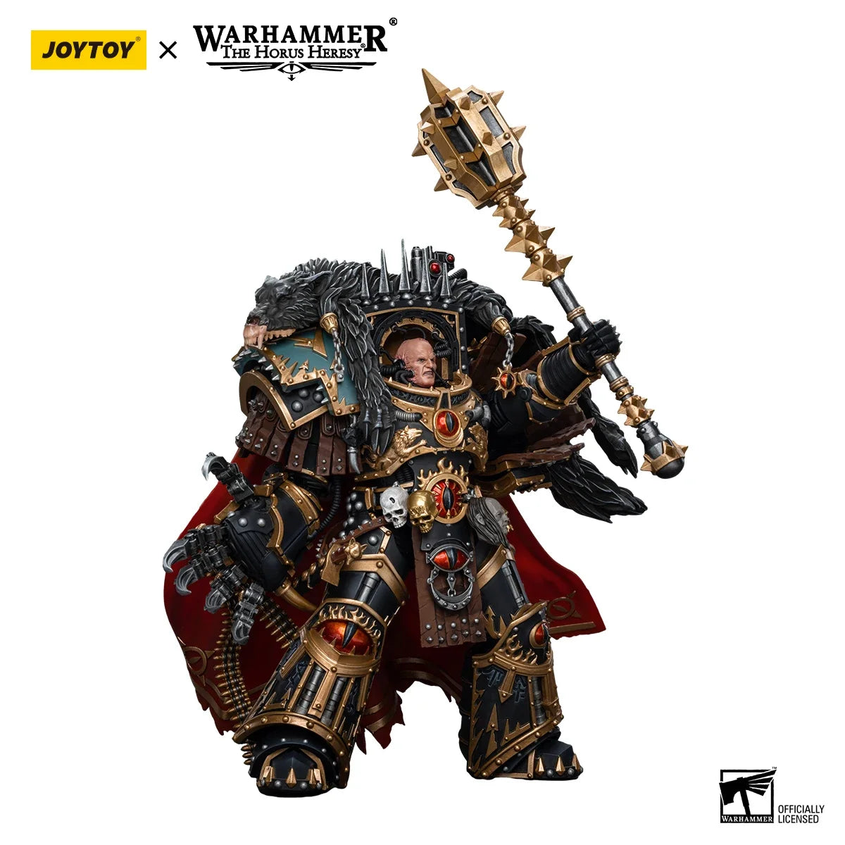 JOYTOY Warhammer 40k 1/18 Action Figures 20.2cm Sons of Horus Warmaster Horus Primarch of the XVIth Legion Collectible Toys Gift
